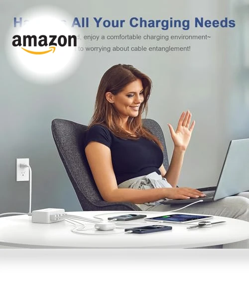 100W GaN 6 Port USB C Charging Station — Chargers, Fitquipment