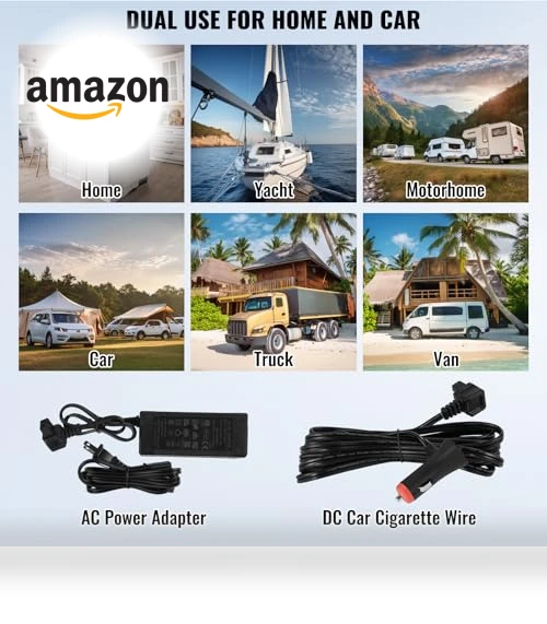 12 Volt Car Refrigerator Fridge — Mini Fridges, VEVOR