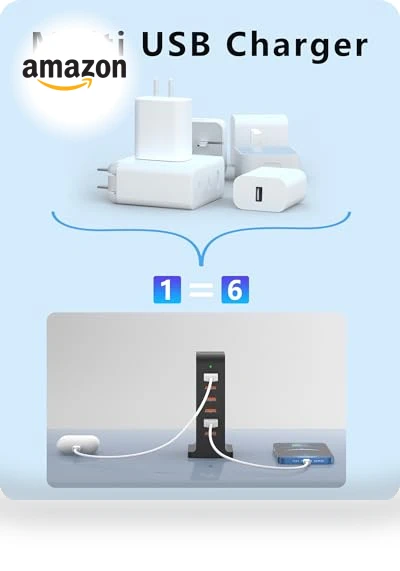 6 Port USB Charging Station — Chargers, VPSUN