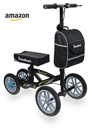All Terrain Foldable Knee Scooter Walker — Low Strength Tools, BlessReach