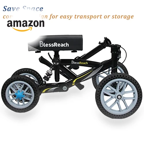 All Terrain Foldable Knee Scooter Walker — Low Strength Tools, BlessReach