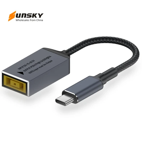 Big Square Female to USB-C / Type-C Male 100W Computer Charging Adapter Connector — Chargers & Adapters, Lenovo