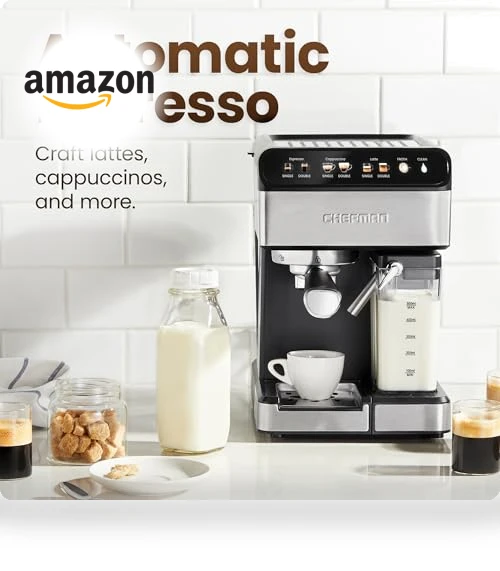 Digital Espresso Maker with Built-In Frother — Coffee & Espresso Combos, Chefman
