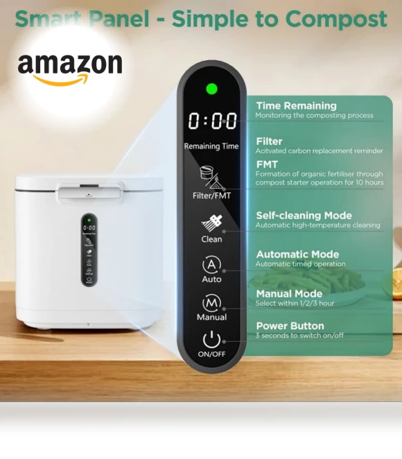 Electric Composter for Kitchen — Composting Bins, Fylecen