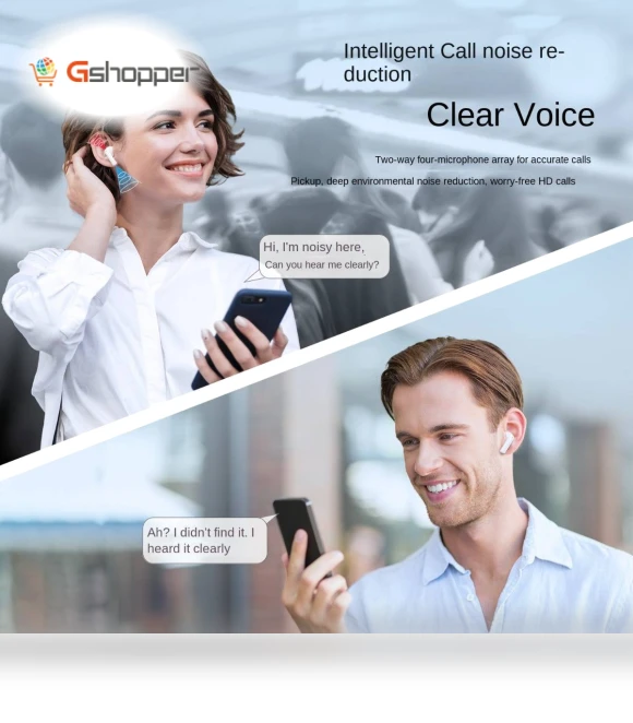 ENC Noise-Canceling Bluetooth Headphones — In-Ear Headphones, JOYROOM