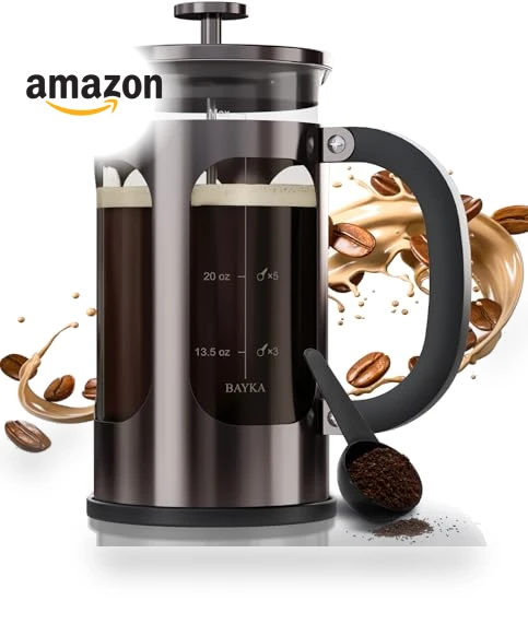 French Press Coffee Maker — Hand Coffee Grinders, BAYKA