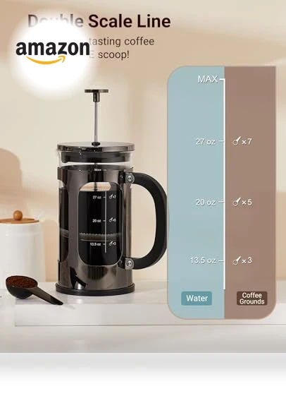 French Press Coffee Maker — Hand Coffee Grinders, BAYKA