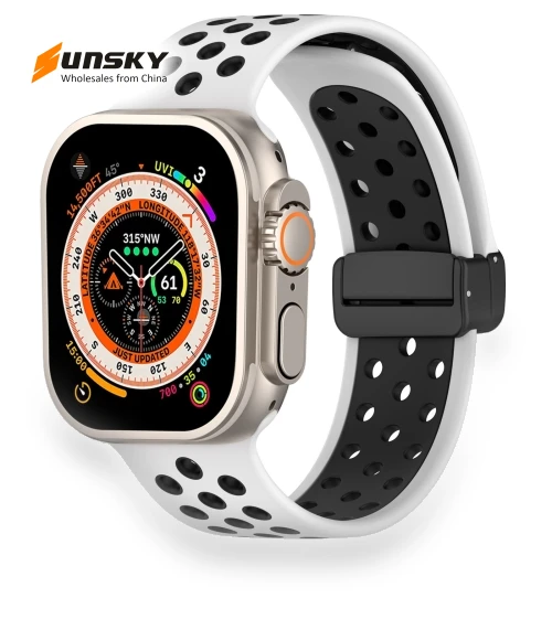 Magnetic Buckle Silicone Watch Band — Watch Accessories