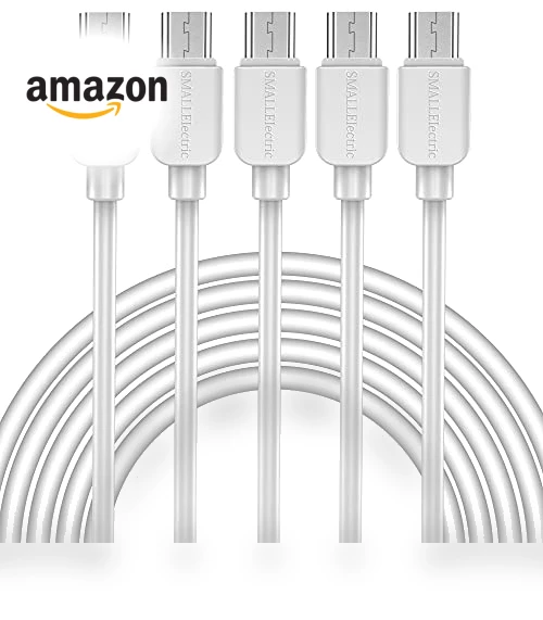 Micro USB Cable (5-Pack, 6FT) — Chargers, SMALLElectric