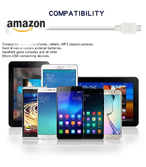 Micro USB Cable (5-Pack, 6FT) — Chargers, SMALLElectric