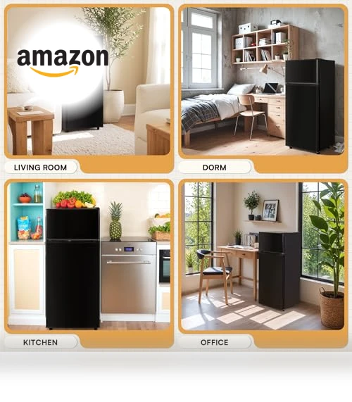 Mini Fridge with Freezer — Mini Fridges, Manastin