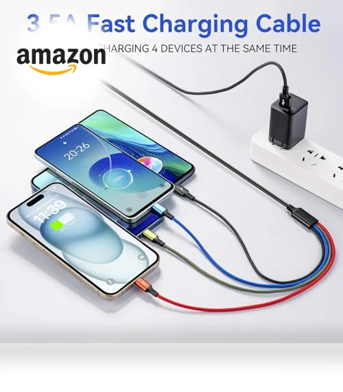 Multi Charging Cable 3.5A — Chargers, Minlu