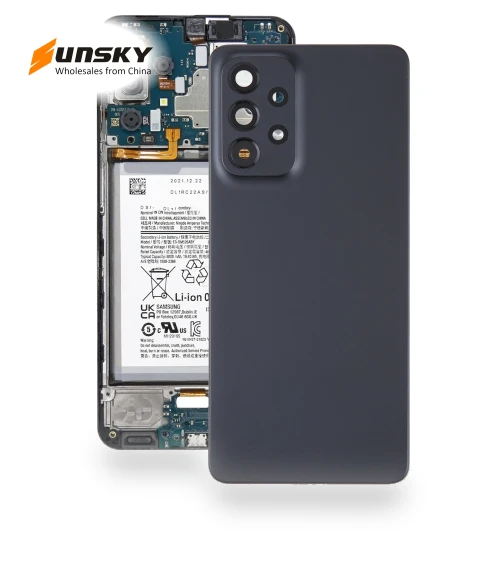 Original Battery Back Cover with Camera Lens Cover — Back Covers, Samsung