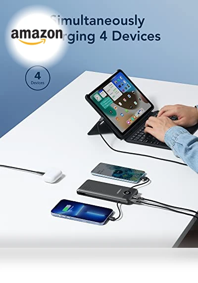 Portable Charger with Built-in Cables and Wall Plug — Charging Solutions, VEGER