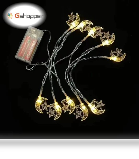 Stars and moon light strings — String Lights