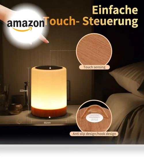 Touch Bedside Table Lamp — Lamps & Shades, OORUN