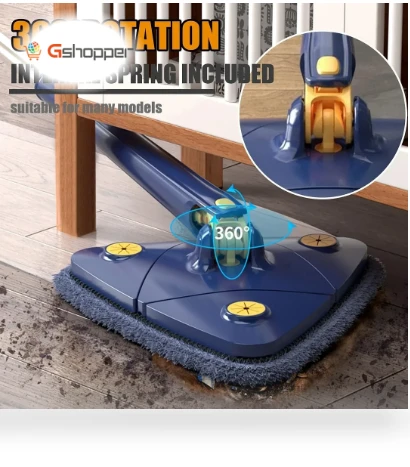360° Rotating Adjustable Cleaning Mop — Mop Accessories