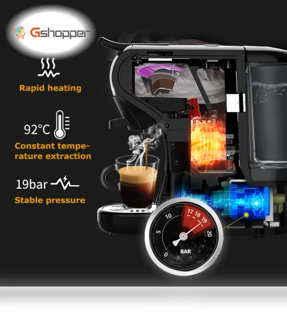 4 IN 1 Expresso Coffee Machine — Coffee & Espresso Combos, HIBREW