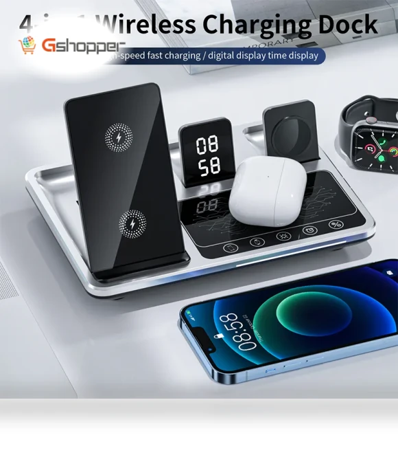 4-in-1 Folding Multi-Function Wireless Charger — Power Hubs