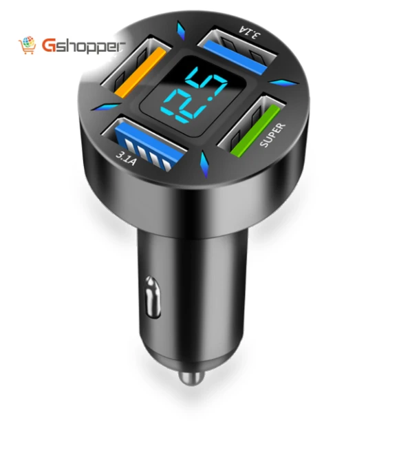 4-port car charger — Chargers