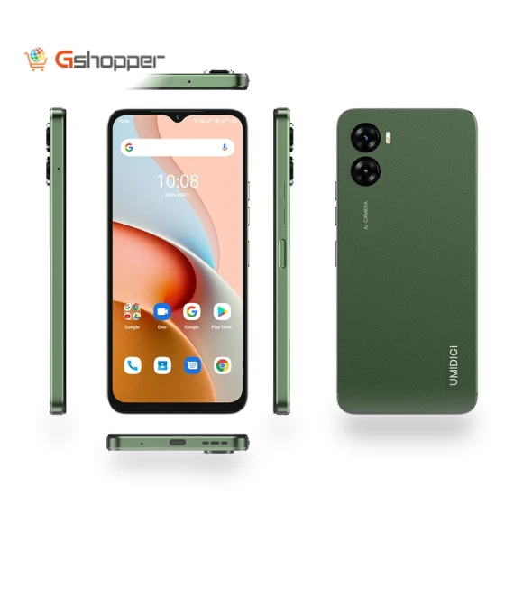 4GB RAM 64GB ROM 13MP Dual Camera 5150mAh 6.52 inch Android 13 Face Unlock Helio A22 Quad Core 4G Smartphone — Unlocked Smartphones, UMIDIGI