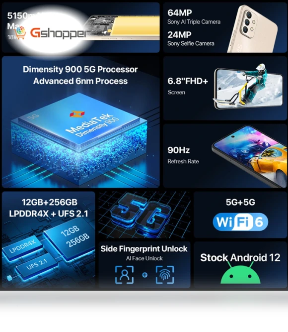 5G Smartphone with 64MP Triple Camera — VR Headsets, UMIDIGI