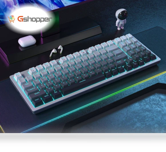94-key hot-swappable PBT impregnated gradient keycaps — Gaming Keyboards