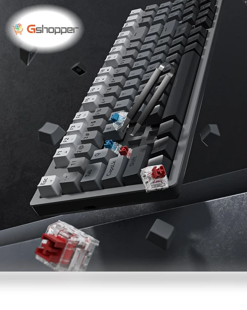 94-key hot-swappable PBT impregnated gradient keycaps — Gaming Keyboards