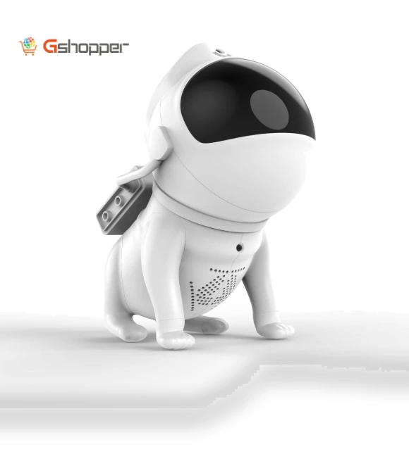 Astronaut Space Dog Bluetooth Speaker with Star Projection Light — Outdoor Light Projectors