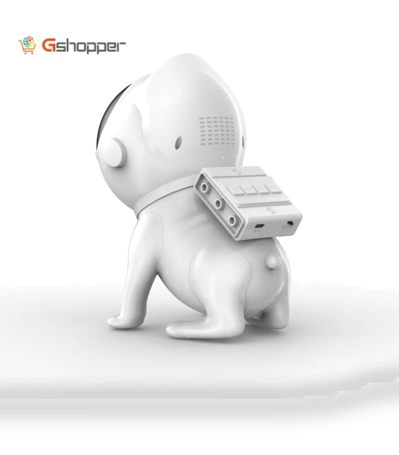 Astronaut Space Dog Bluetooth Speaker with Star Projection Light — Outdoor Light Projectors