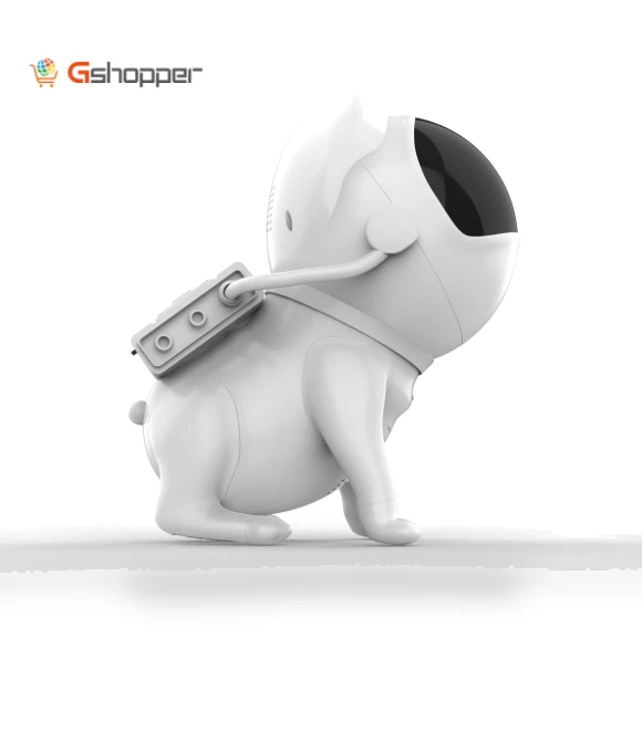 Astronaut Space Dog Bluetooth Speaker with Star Projection Light — Outdoor Light Projectors