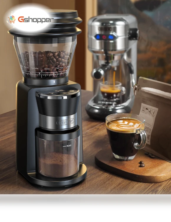 Automatic Burr Mill Electric Coffee Grinder — Electric Blade Coffee Grinders, HIBREW