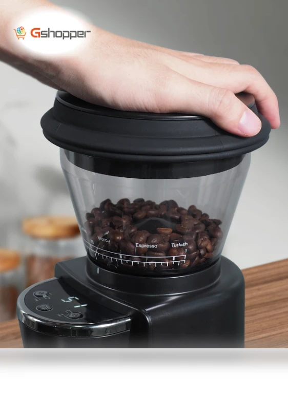 Automatic Burr Mill Electric Coffee Grinder — Electric Blade Coffee Grinders, HIBREW