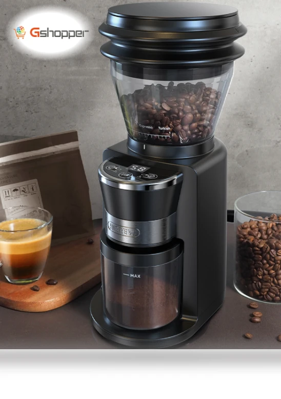 Automatic Burr Mill Electric Coffee Grinder — Electric Blade Coffee Grinders, HIBREW