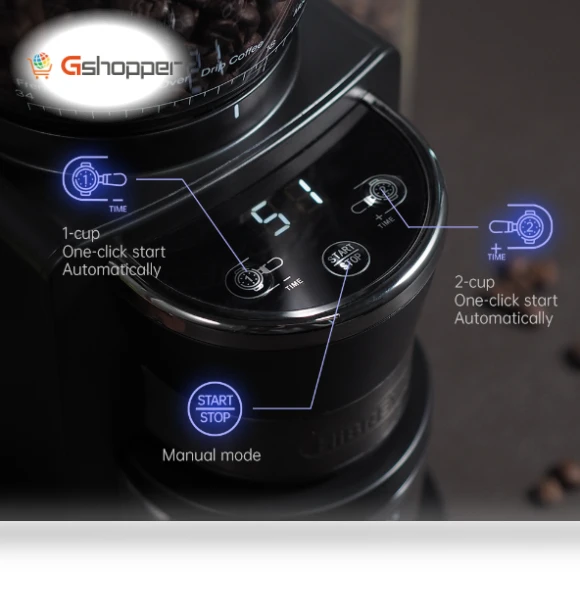 Automatic Burr Mill Electric Coffee Grinder — Electric Blade Coffee Grinders, HIBREW