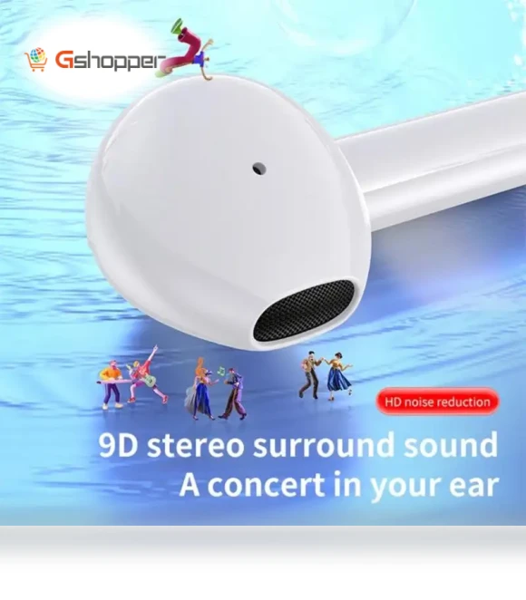 BT-compatible Earphones 9D HIFI Sound Sport Waterproof TWS Wireless Headphones Earbuds With Mic — Audio Gear