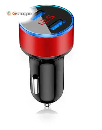 Car Charger with LED Display and Dual USB Ports — Vehicle Power Solutions