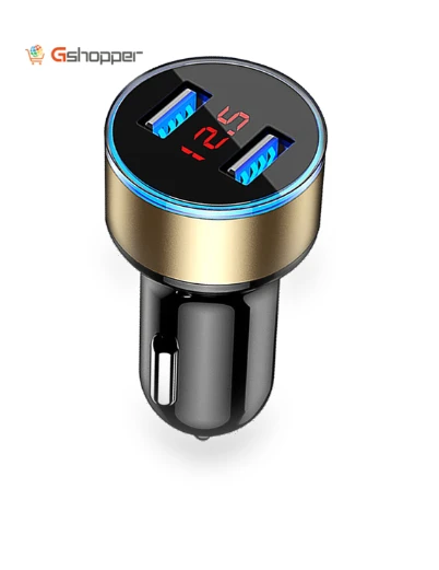 Car Charger with LED Display and Dual USB Ports — Vehicle Power Solutions