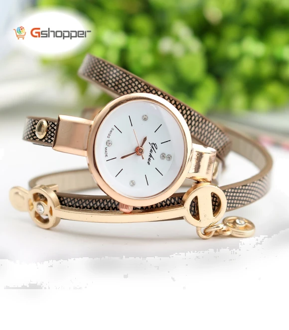 Crystal Dial Ladies Quartz Watch — Women's Wrist Watches