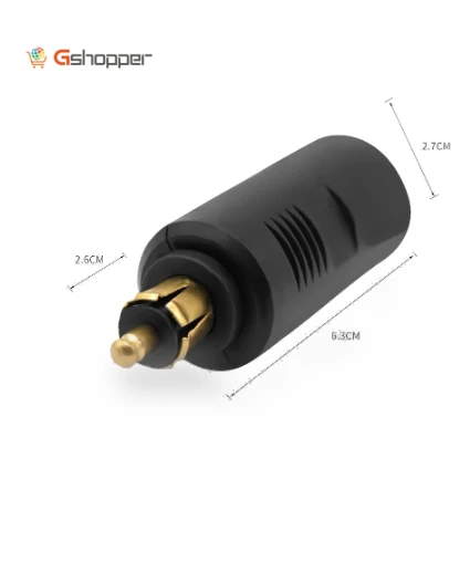 DIN Socket To Cigarette Lighter Converter Adapter — Battery Chargers