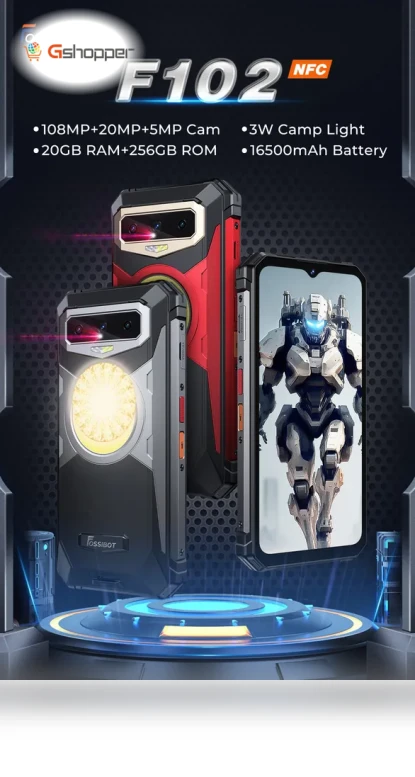 Durable 4G Smartphone for Rugged Adventures — Phone Accessories, FOSSiBOT