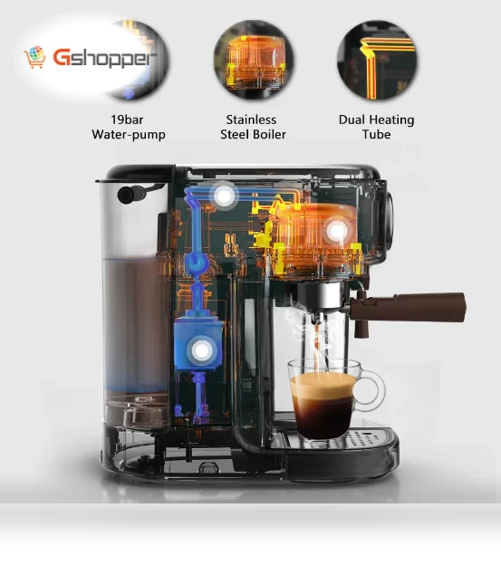 Fully Automatic Espresso Cappuccino Latte Coffee Machine — Espresso Machines, HIBREW