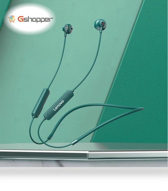 Hanging Neck Type Wireless Bluetooth Headphones — On-Ear Headphones, Lenovo