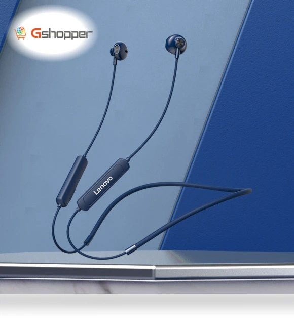 Hanging Neck Type Wireless Bluetooth Headphones — On-Ear Headphones, Lenovo
