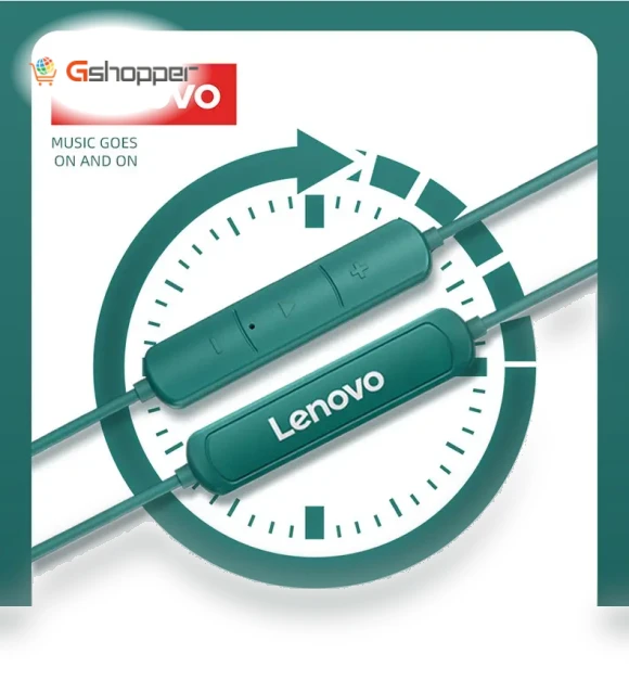 Hanging Neck Type Wireless Bluetooth Headphones — On-Ear Headphones, Lenovo