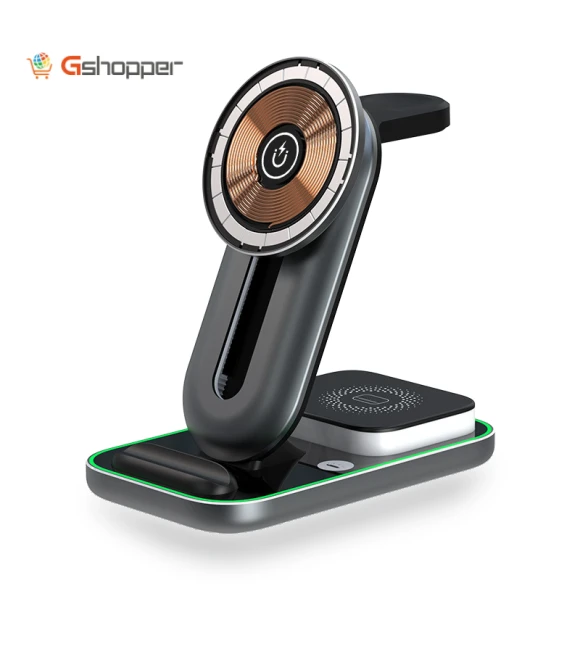 Magnetic 3-in-1 Wireless Charger with Night Light — Chargers