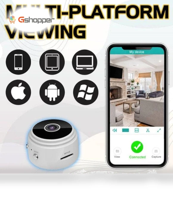 Mini 1080p HD Wireless Magnetic Security Camera — Security Cameras