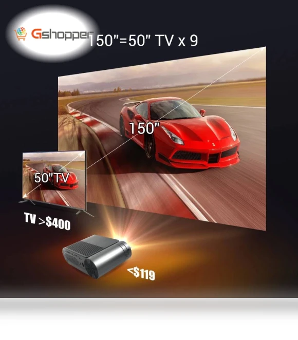 Portable LCD Projector — Home Theater Projectors, BYINTEK