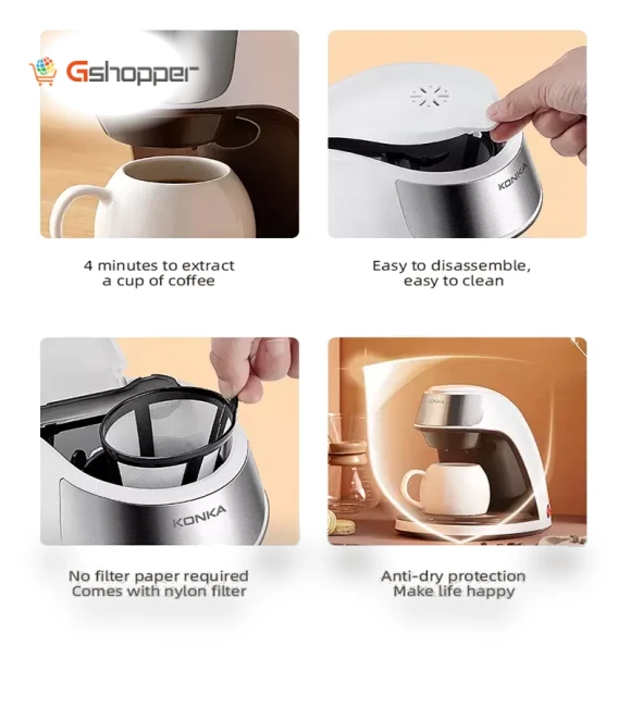 Portable Mini Coffee Maker Machine — Single-Cup Coffee Makers