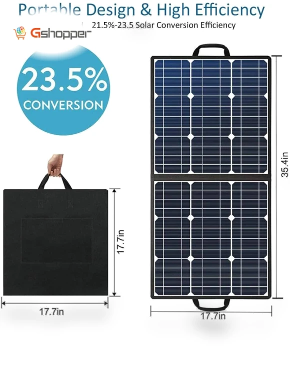 Portable Solar Panel 50W — Solar Chargers, FF Flashfish